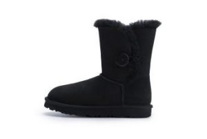 Wood Button high-tube sheepskin Boots