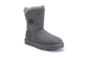 Wood Button high-tube sheepskin Boots